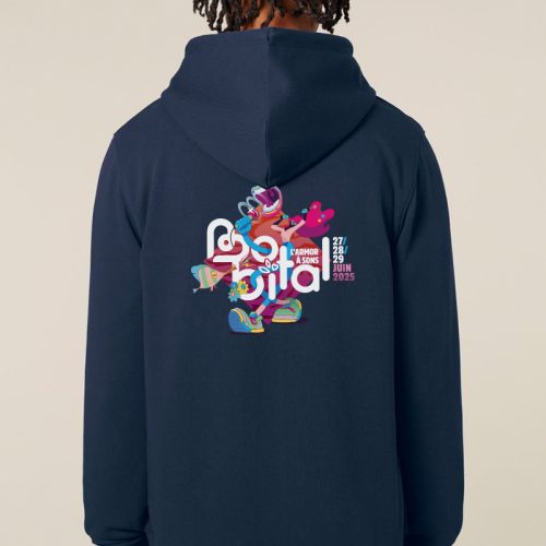 Sweat Zippé Bleu Marine