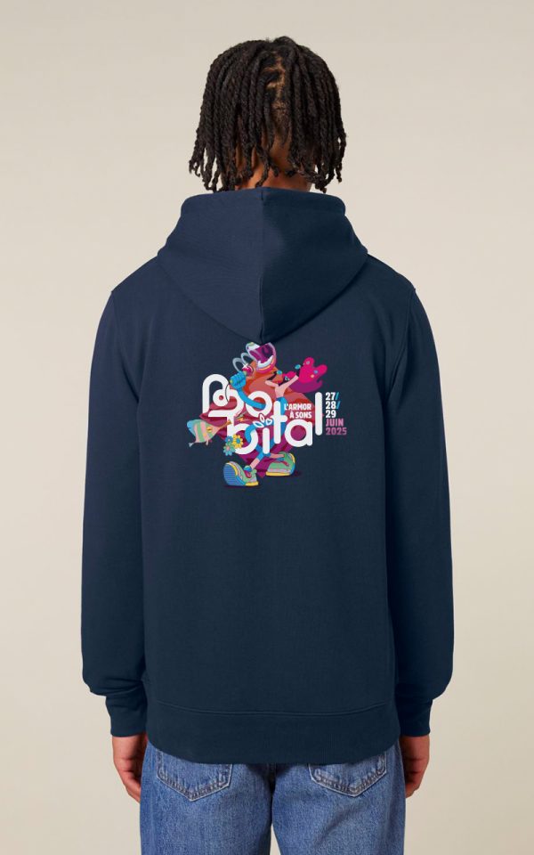 Sweat Zippé Bleu Marine