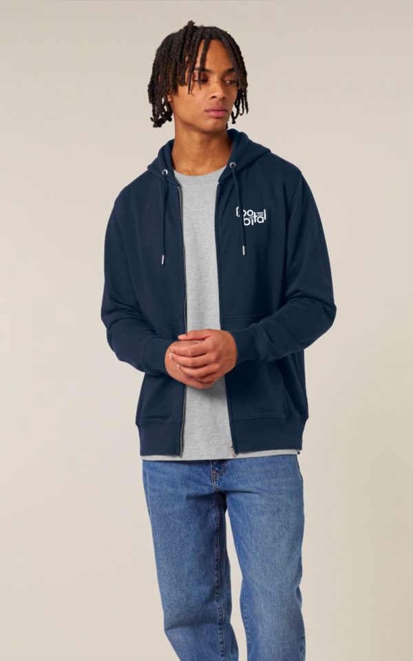 Sweat Zippé Bleu Marine
